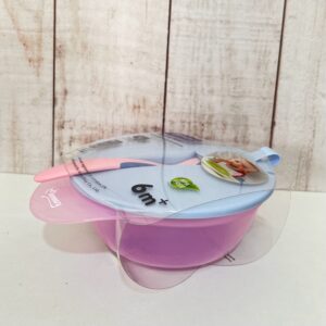 tazón de destete con cuchara de detección de calor na