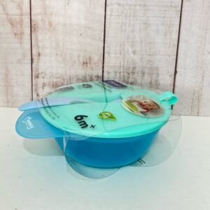 tazón de destete con cuchara de detección de calor