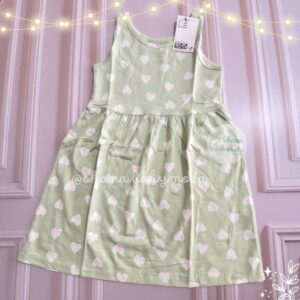 vestido green heart 3t
