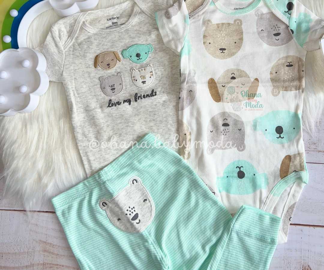 conjunto love turquesa 9m