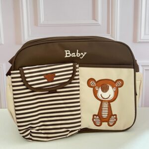 pañalera osito café