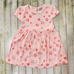 vestido p/ bebe pink flowers 24m