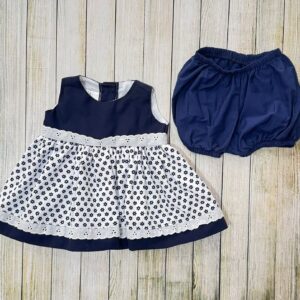 vestido azul oscuro 0 3m