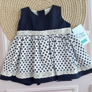 vestido azul oscuro 0 3m