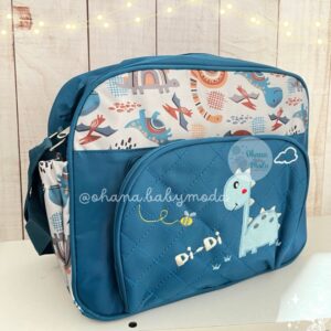 pañalera dinosaurio azul