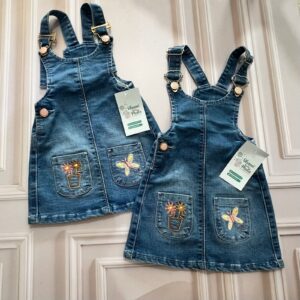 vestido overol flowers 12m