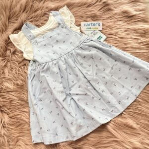 vestido overol celeste 18m