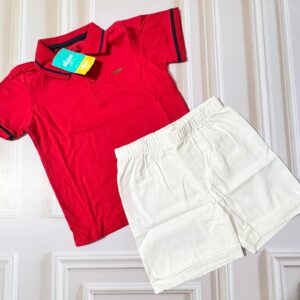 conjunto camiseta rojo 2t