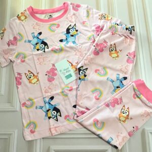 pijama rosa bluey 8t