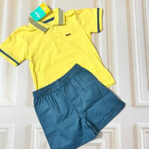 conjunto camiseta amarillo 1t