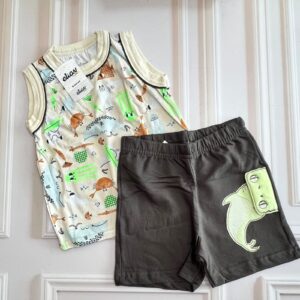 conjunto elian animals beige 2t