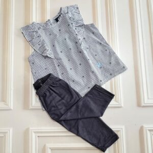 conjunto rayas rojo 18m