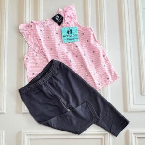 conjunto rayas rojo 18m