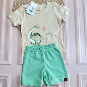 conjunto dino beige 12m