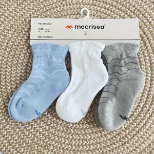 medias baby amigable gris 12 18m